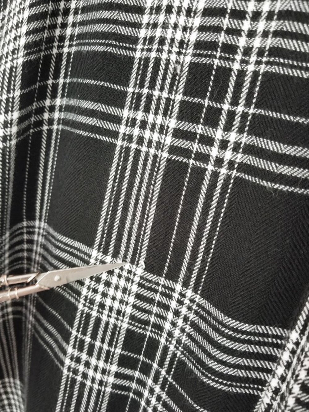 Rails Britt Cap Sleeves Flannel Shirt Button Down Top Black White Size XS $128 - Picture 12 of 15